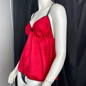 Victoria's Secret Red Baby Doll/Thong